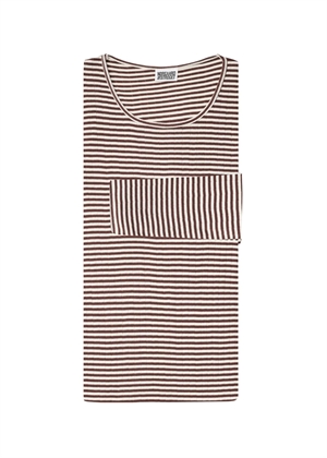 101 Fine Stripe Brown/Ecru Nørgaard På Strøget 